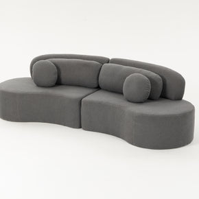 Sofá SIT Ovalia de alta densidad color beige, azul, cade / medidas 267 x 96 x 76 cm / SIT-OVALIA