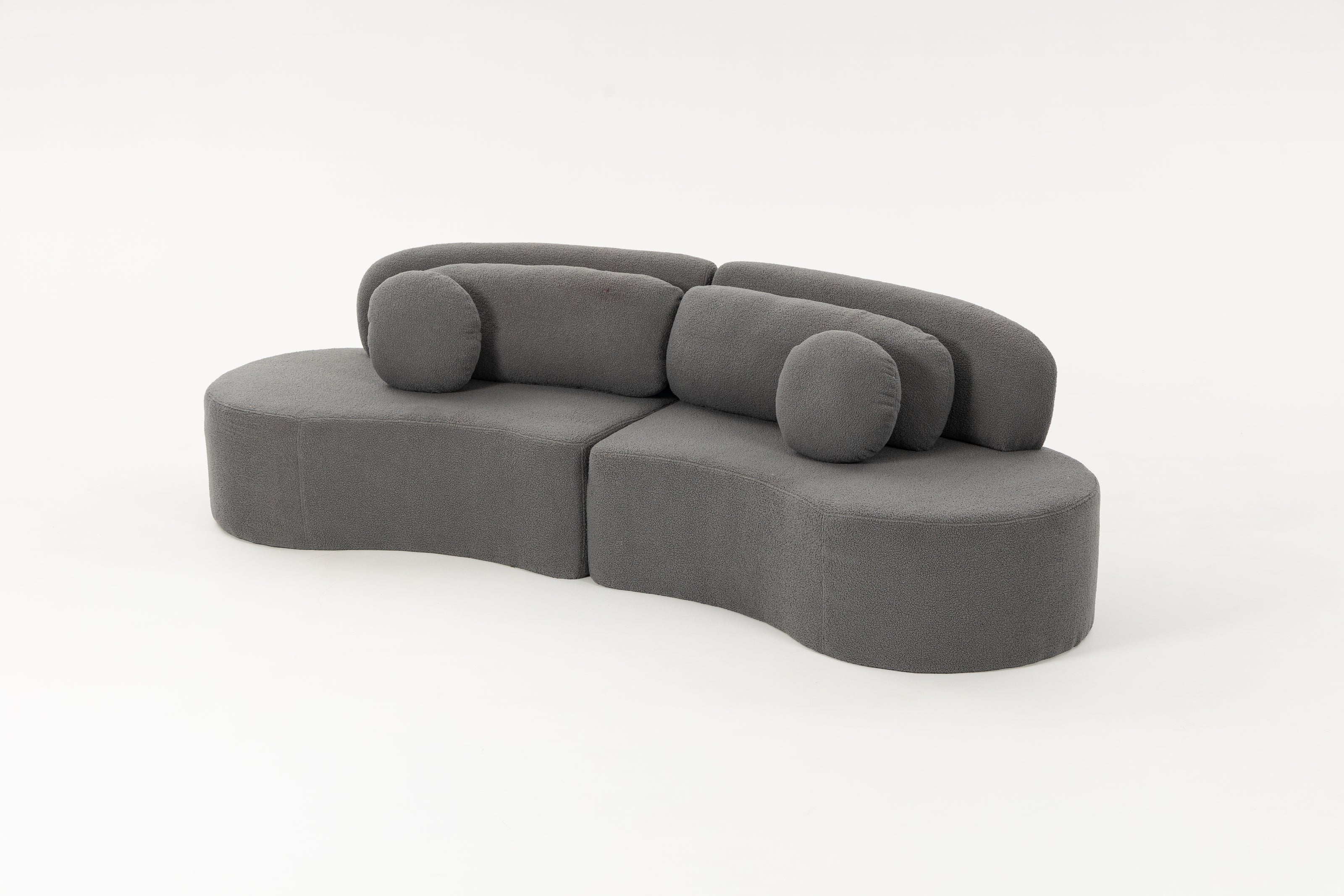 Sofá SIT Ovalia de alta densidad color beige, azul, cade / medidas 267 x 96 x 76 cm / SIT-OVALIA