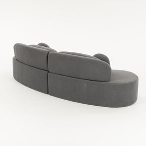 Sofá SIT Ovalia de alta densidad color beige, azul, cade / medidas 267 x 96 x 76 cm / SIT-OVALIA