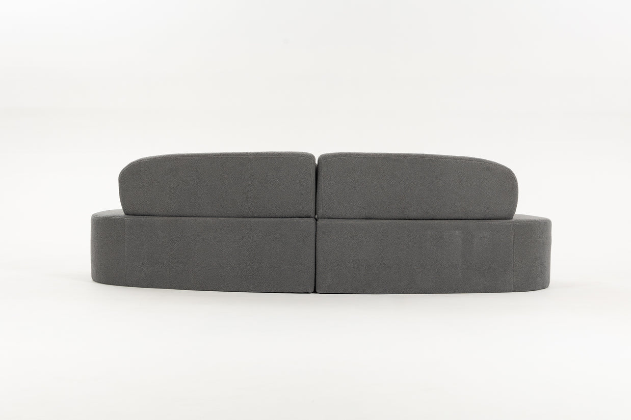 Sofá SIT Ovalia de alta densidad color beige, azul, cade / medidas 267 x 96 x 76 cm / SIT-OVALIA