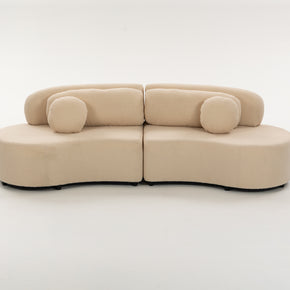 Sofá SIT Ovalia de alta densidad color beige, azul, cade / medidas 267 x 96 x 76 cm / SIT-OVALIA