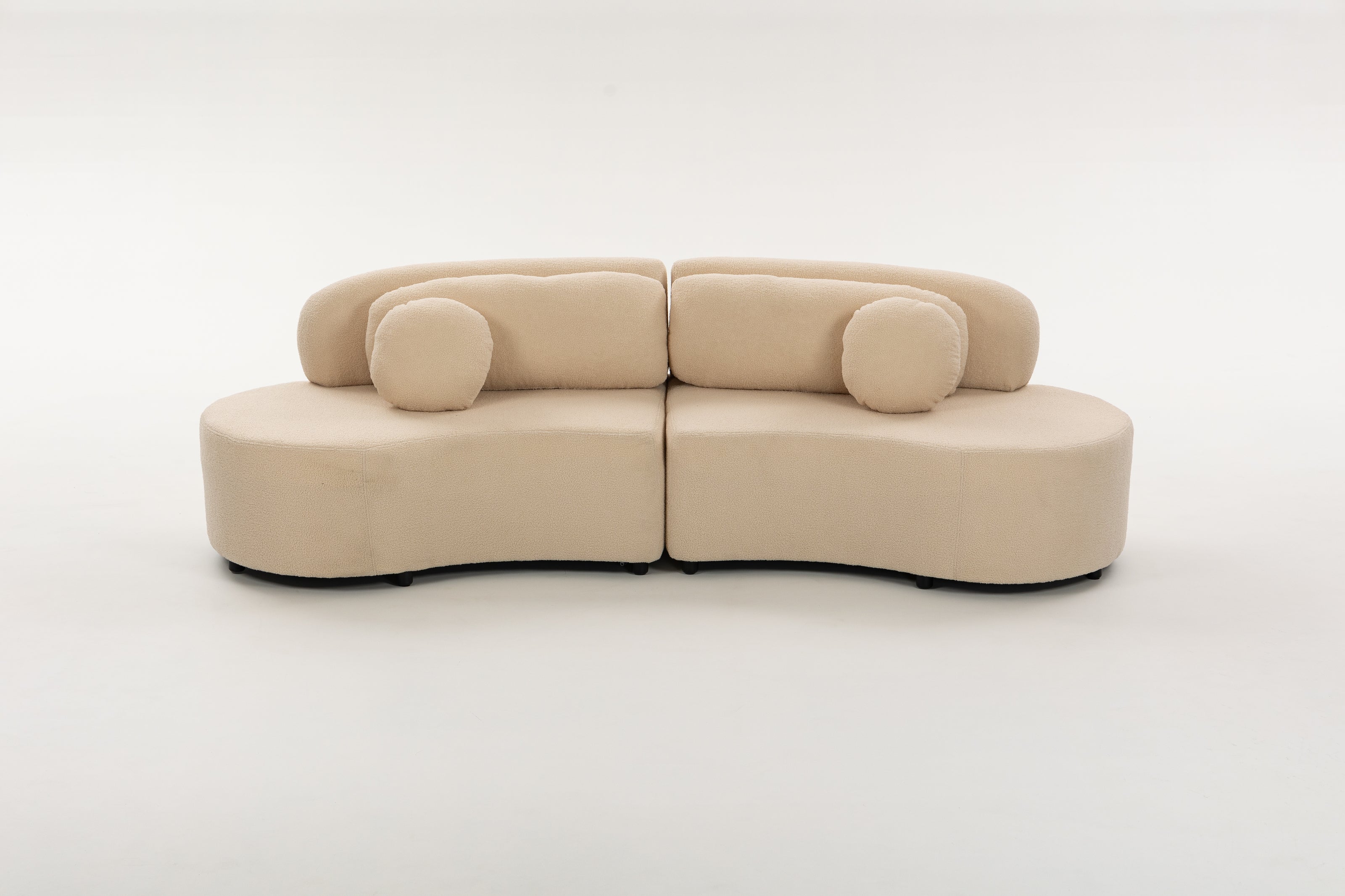 Sofá SIT Ovalia de alta densidad color beige, azul, cade / medidas 267 x 96 x 76 cm / SIT-OVALIA