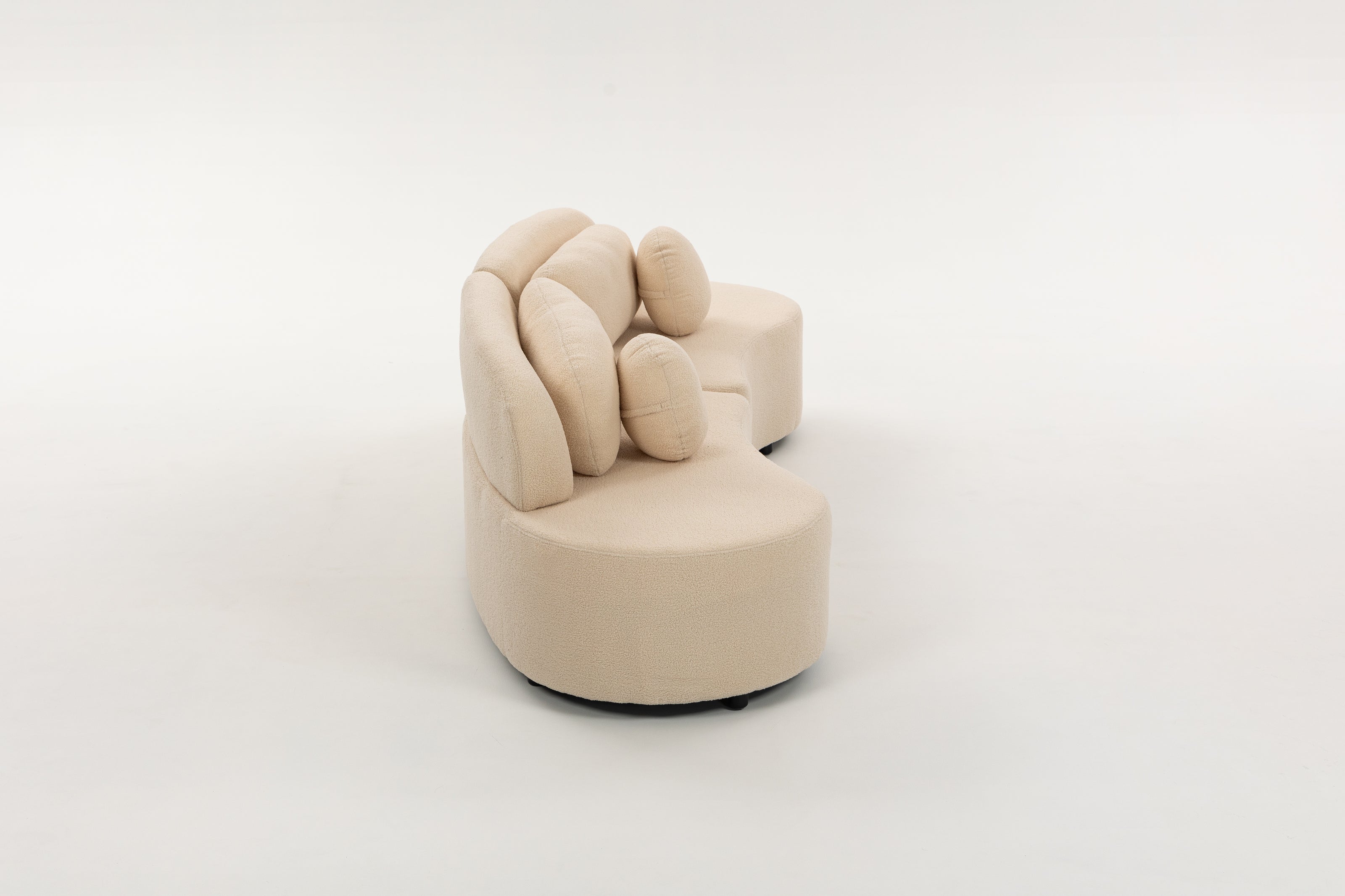 Sofá SIT Ovalia de alta densidad color beige, azul, cade / medidas 267 x 96 x 76 cm / SIT-OVALIA