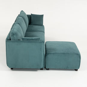 Sofá SIT Evana foam de alta densidad, colores beige, azul claro, gris claro / medidas 269 x 161 x 88 cm  / SIT-EVANA