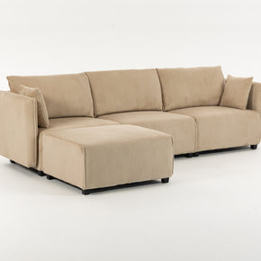 Sofá SIT Evana foam de alta densidad, colores beige, azul claro, gris claro / medidas 269 x 161 x 88 cm  / SIT-EVANA