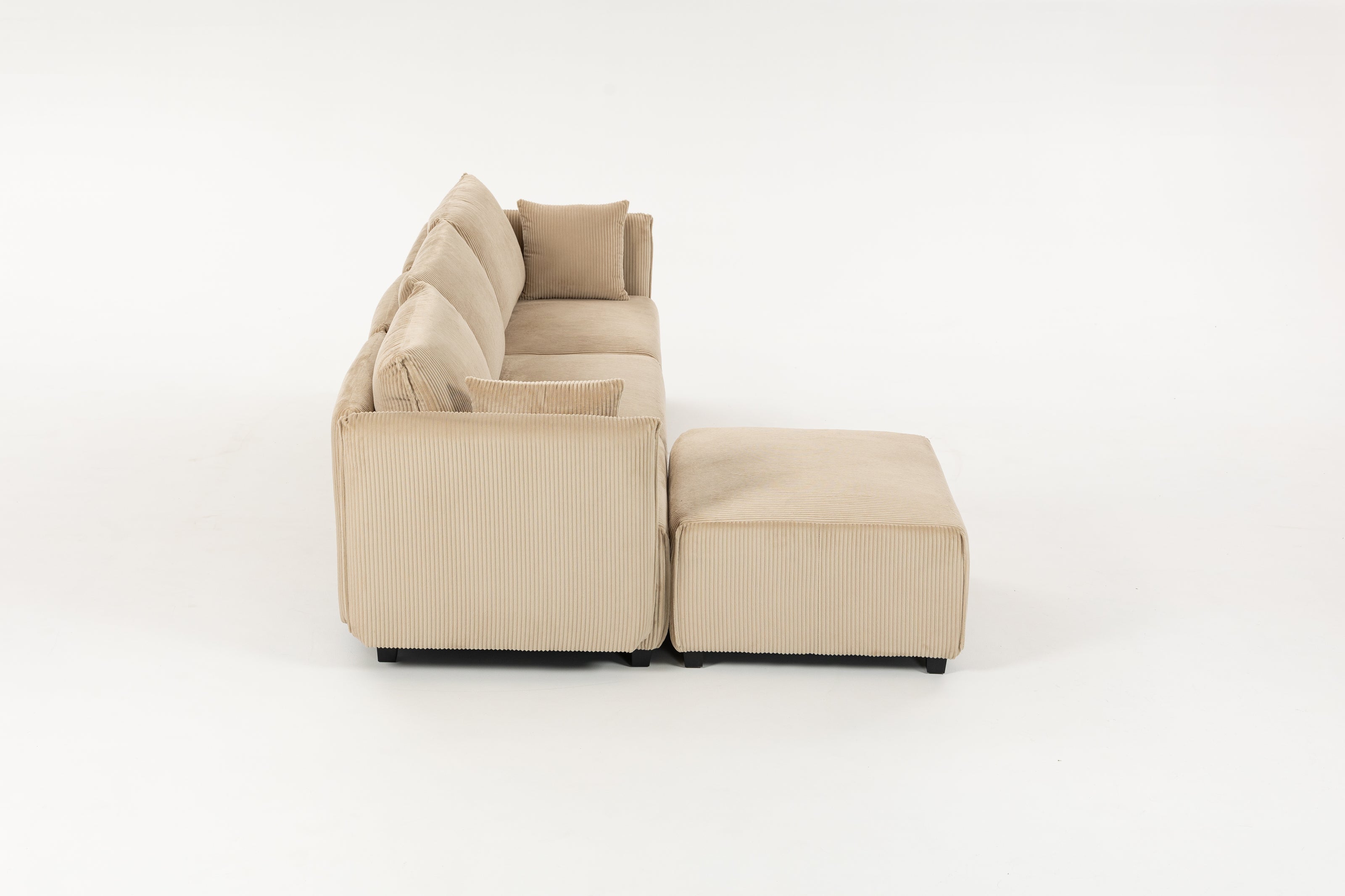 Sofá SIT Evana foam de alta densidad, colores beige, azul claro, gris claro / medidas 269 x 161 x 88 cm  / SIT-EVANA