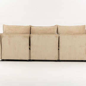 Sofá SIT Louren foam de alta densidad color beige, negro, gris / medida 212 x 155 x 68/84 cm / SIT-LOUREN