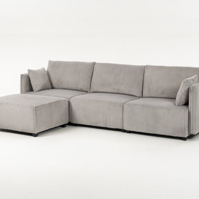 Sofá SIT Evana foam de alta densidad, colores beige, azul claro, gris claro / medidas 269 x 161 x 88 cm  / SIT-EVANA