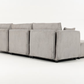 Sofá SIT Evana foam de alta densidad, colores beige, azul claro, gris claro / medidas 269 x 161 x 88 cm  / SIT-EVANA