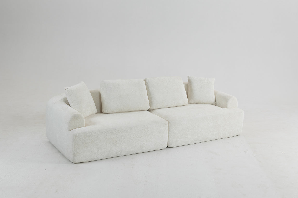 Sofá SIT Velora foam de alta densidad, colores café, gris oscuro o blanco gris / medidas 200 x 90 x 74 cm / SIT-VELORA