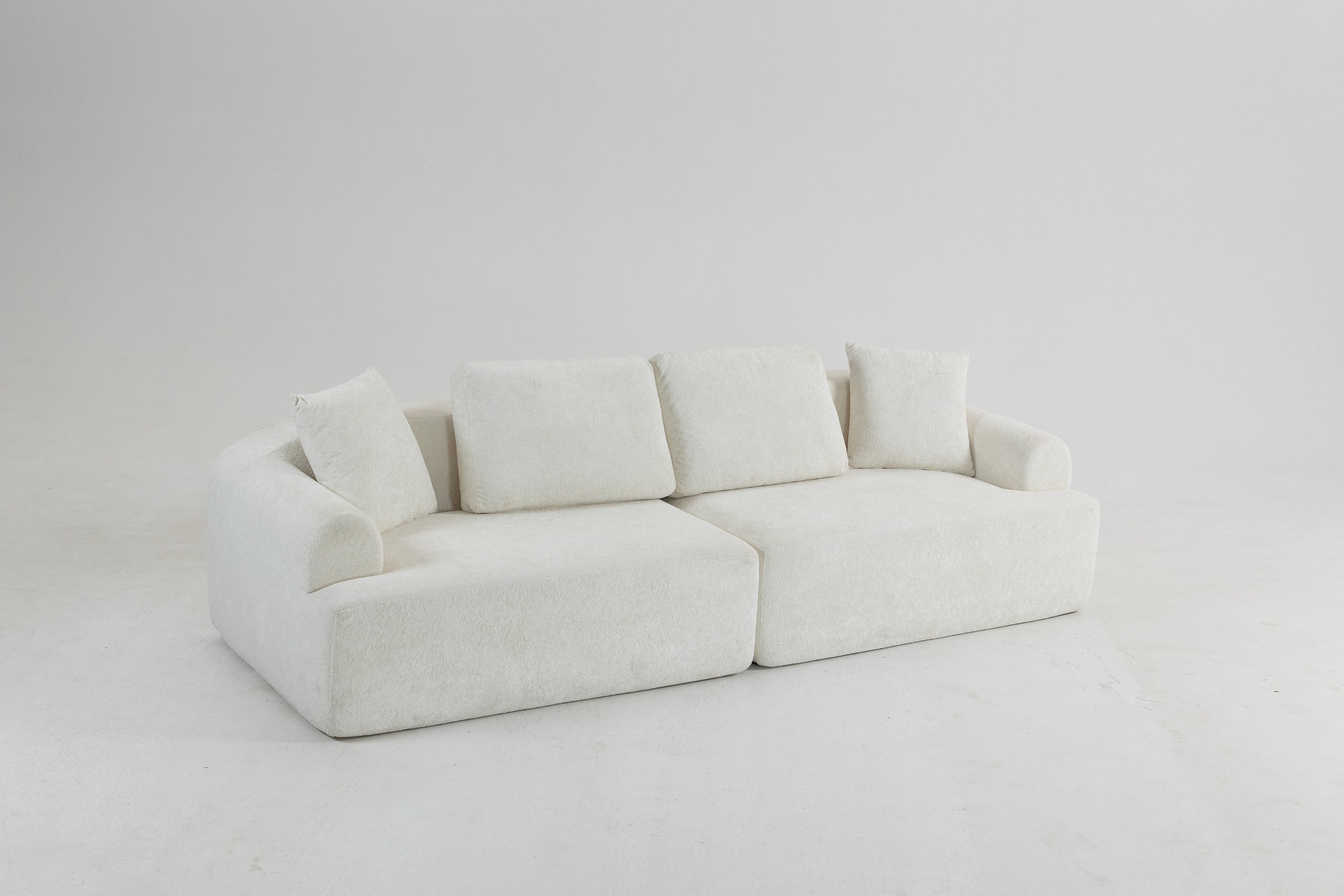Sofá SIT Velora foam de alta densidad, colores café, gris oscuro o blanco gris / medidas 200 x 90 x 74 cm / SIT-VELORA