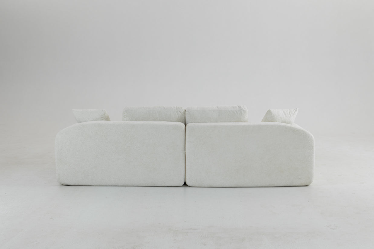 Sofá SIT Velora foam de alta densidad, colores café, gris oscuro o blanco gris / medidas 200 x 90 x 74 cm / SIT-VELORA