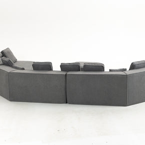 Sofá SIT Tessa foam de alta densidad color beige o gris azul / medida 460 x 198.5 x 66.5 cm SIT-TESSA