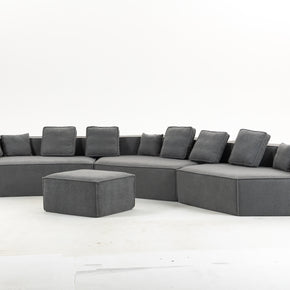 Sofá SIT Tessa foam de alta densidad color beige o gris azul / medida 460 x 198.5 x 66.5 cm SIT-TESSA