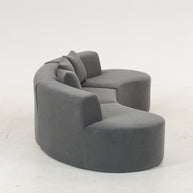 Sofá SIT Elisse foam de alta densidad color azul gris / medidas 284 x 133.5 x 68 cm SIT-ELISSE
