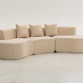 Sofá SIT Elisse foam de alta densidad color azul gris / medidas 284 x 133.5 x 68 cm SIT-ELISSE