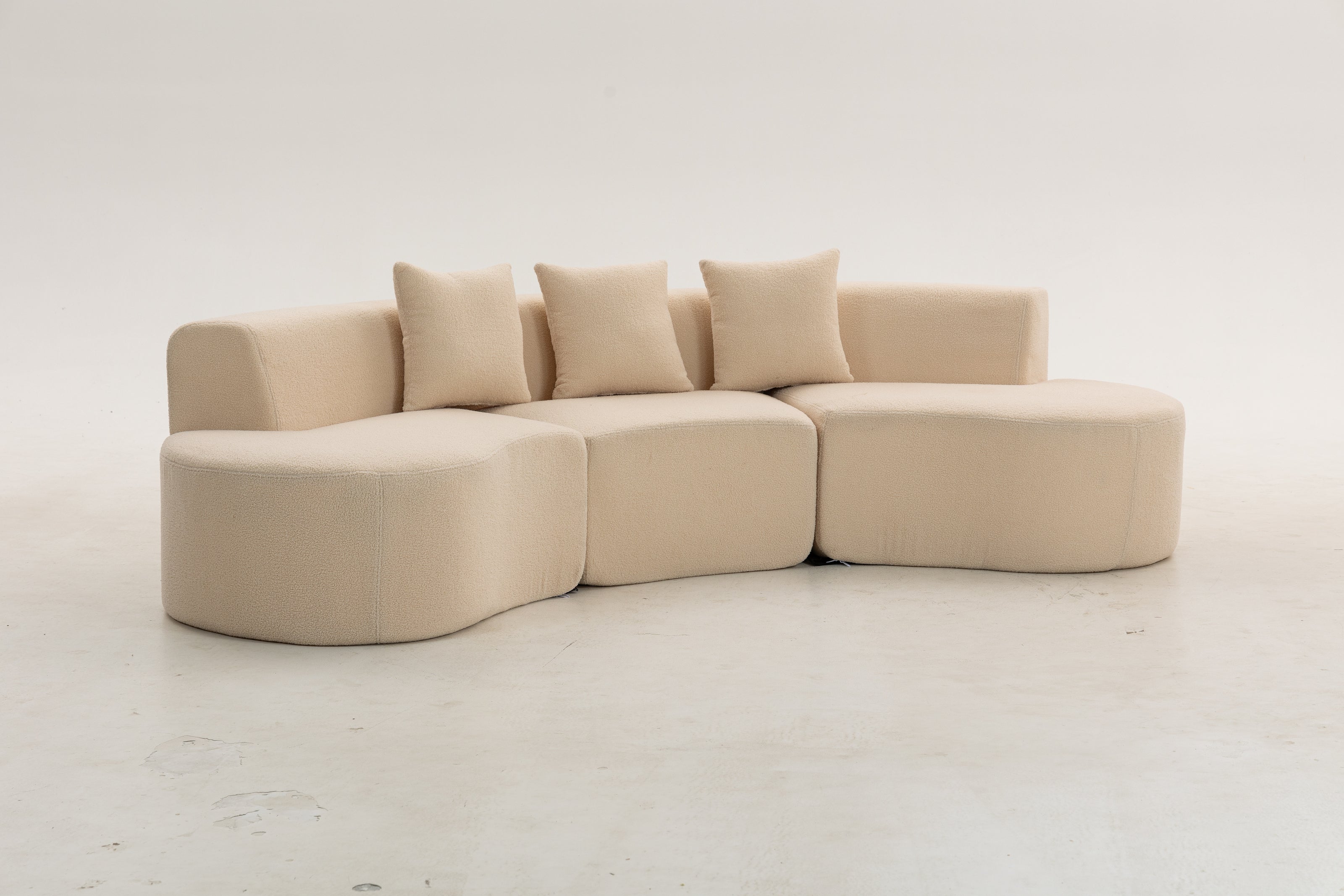Sofá SIT Elisse foam de alta densidad color azul gris / medidas 284 x 133.5 x 68 cm SIT-ELISSE