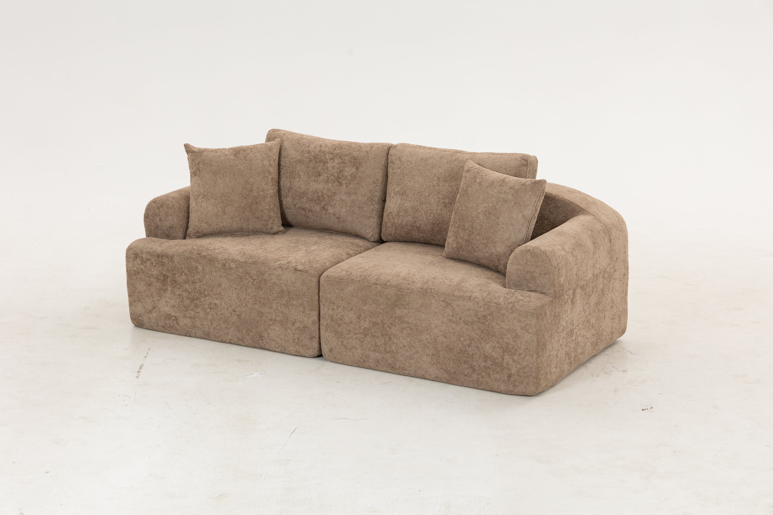 Sofá SIT Velora foam de alta densidad, colores café, gris oscuro o blanco gris / medidas 200 x 90 x 74 cm / SIT-VELORA