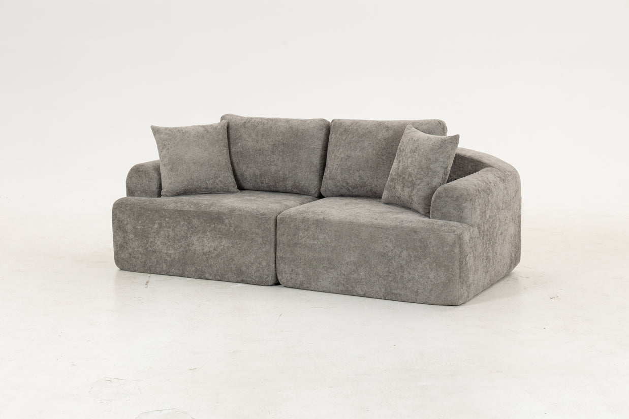 Sofá SIT Velora foam de alta densidad, colores café, gris oscuro o blanco gris / medidas 200 x 90 x 74 cm / SIT-VELORA