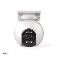 Cámara EZVIZ Wifi H80X panorámica doble lente 8+2 MP, rotación e inclinación, IP67, 360°, Visión Nocturna a Color.