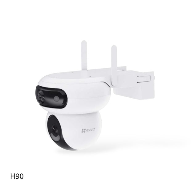 Cámara EZVIZ Wifi H90, panorámica doble lente 4MP+4MP, IP67, PT-360°. Visión a color nocturna.