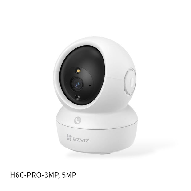 Cámara EZVIZ Wifi, 360°, IR10 metros, detección de movimiento, audio bidireccional, visión nocturna a color. H6C-PRO-3MP y 5MP.