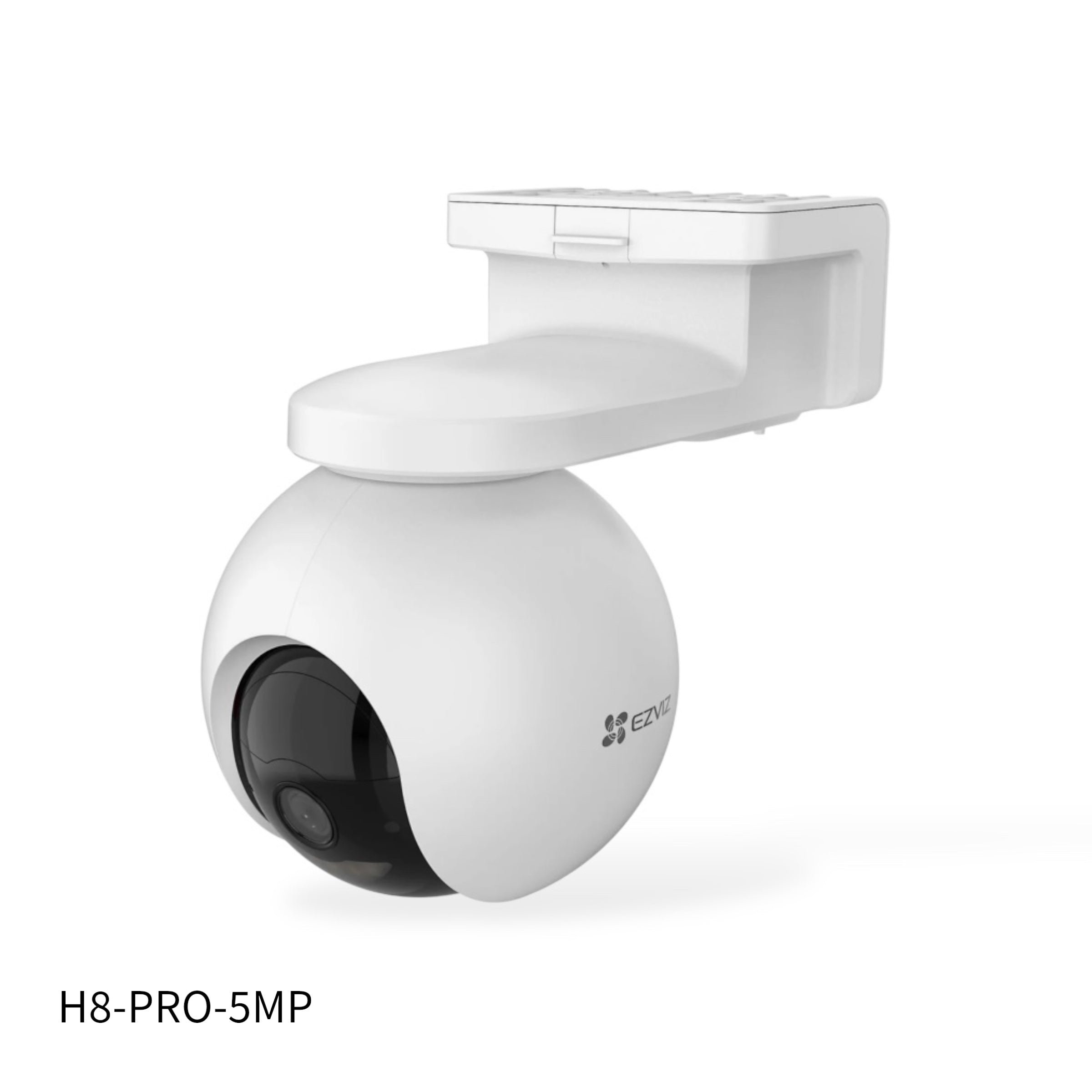 Cámara EZVIZ Wifi, H8-PRO-5MP, 360°, color 24/7, 20 metros, soporta ONVIF, seguimiento humano, hasta 512GB, exterior.