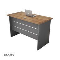 Escritorio de Oficina SIT con 3 Cajones con Cerradura. Panel Gris Oscuro y Café. SIT-D295