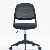 Silla de malla Sit con respaldo medio, control de altura neumático, base de nylon, color negro y gris SIT-SEC35BK / SIT-SEC35GR