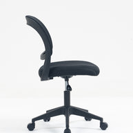 Silla de malla Sit con respaldo medio, control de altura neumático, base de nylon, color negro y gris SIT-SEC35BK / SIT-SEC35GR