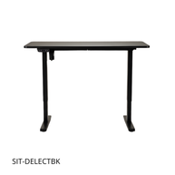 Mesa de trabajo SIT color negra o blanca ajustable eléctrica 120W x 60D x 75–120H cm. SIT-DELECTBK/ SIT-DELECW