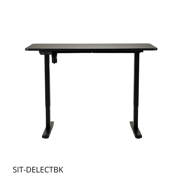 Mesa de trabajo SIT color negra o blanca ajustable eléctrica 120W x 60D x 75–120H cm. SIT-DELECTBK/ SIT-DELECW