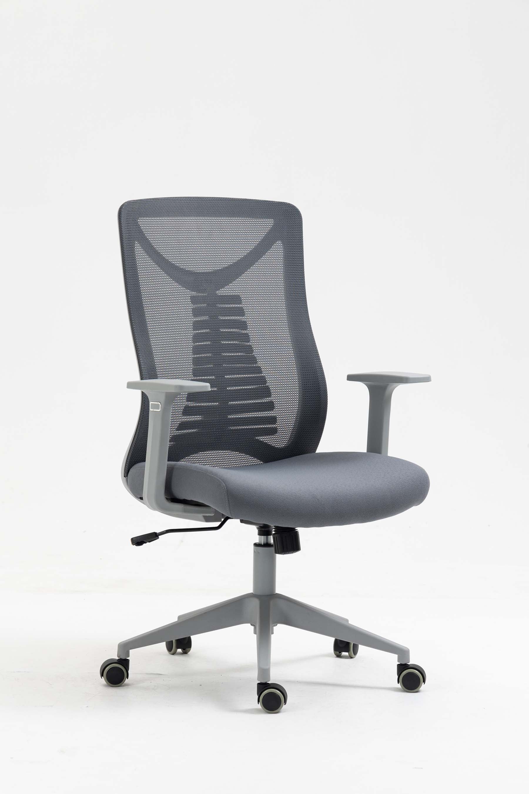 Silla SIT Ejecutiva, malla negra, inclinación flexible, ruedas de goma, apoyo lumbar. Peso: 250 Lbs. SIT-M350