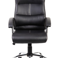 Silla SIT Gerencial con Brazos cromados acolchonados. Color Negro. Peso: 250Lbs. SIT-M500