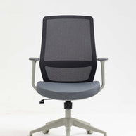Silla SIT Ejecutiva, respaldo de malla, soporte lumbar ajustable, brazos fijos. Peso: 250 Lbs.SIT-M750
