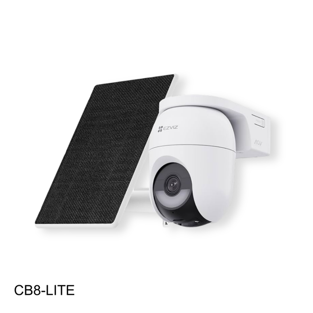 Kit cámara ezviz + panel solar 2K/4MP 360, batería recargable, grabación todo el día