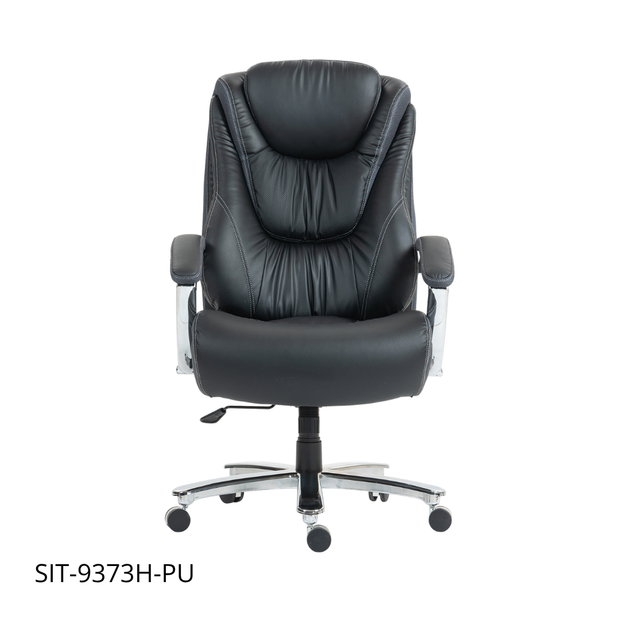 Silla SIT ejecutiva gris o negro, poliéster transpirable, nylon, clase 4 300 lb ajustable | SIT-9373H-FABRIC | SIT-9373H-PU