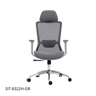 Silla SIT ejecutiva de oficina 300 lb, en color negro o gris nylon, poliéster, transpirable, tela  | SIT-8322H-BK | SIT-8322H-GR