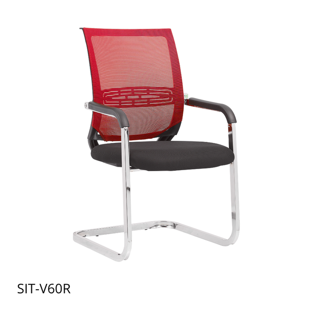 Silla SIT de Espera y Recepción, respaldo de malla, soporte lumbar. Peso: 220Lbs. SIT-V60