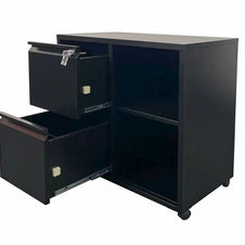 Archivador móvil iOffice 2 gavetas 2 cajones color gris o negro | IOFF-MDCG | IOFF-MDCB
