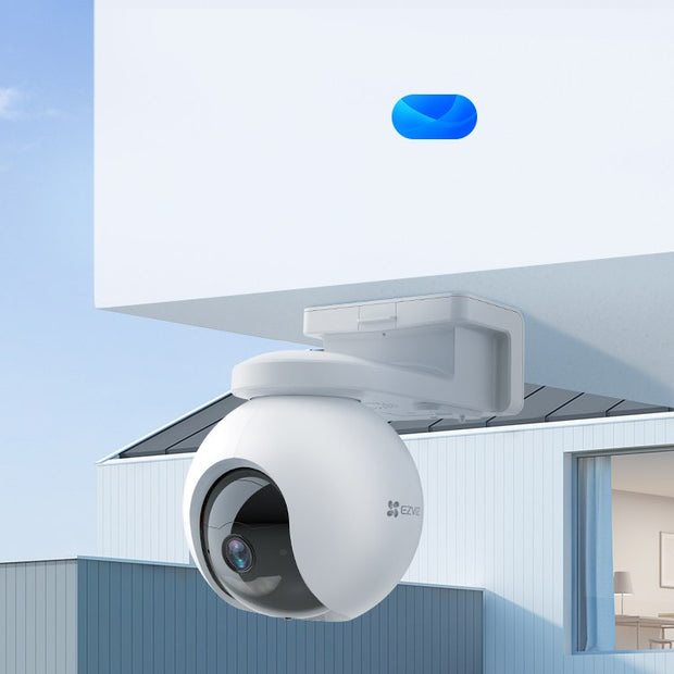 Cámara EZVIZ Wifi, HB8, 4MP, 8X Zoom, Rotación 360°, Exterior, Detección de Movimiento y Batería.