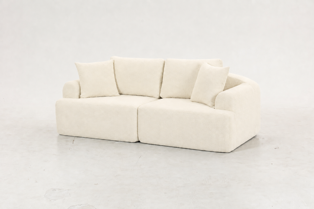 Sofá SIT Velora foam de alta densidad, colores café, gris oscuro o blanco gris / medidas 200 x 90 x 74 cm / SIT-VELORA