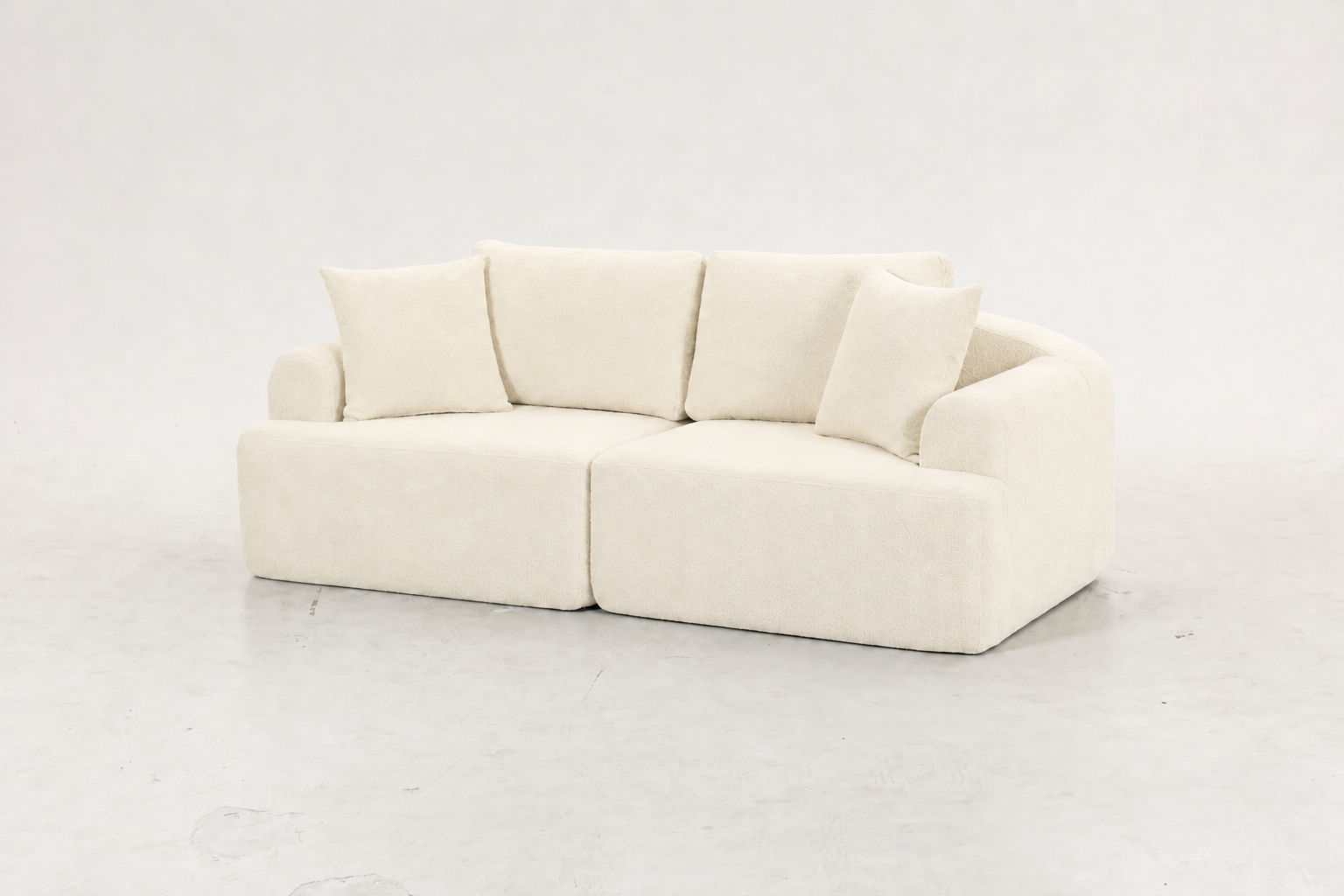 Sofá SIT Velora foam de alta densidad, colores café, gris oscuro o blanco gris / medidas 200 x 90 x 74 cm / SIT-VELORA
