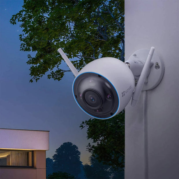 Cámara EZVIZ Wifi, H3, 5MP, detección de personas, visión Nocturna a Color, Exterior IP67.
