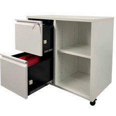 Archivador móvil iOffice 2 gavetas 2 cajones color gris o negro | IOFF-MDCG | IOFF-MDCB